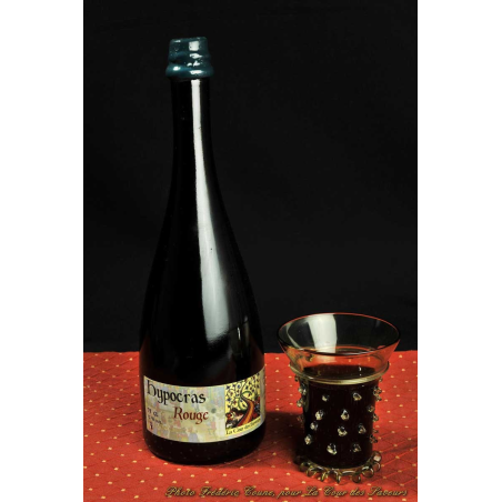 Hypocras Rouge Médiéval - Vin Artisanal aux Épices
